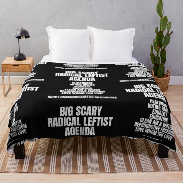 Item preview, Big Scary Radical Leftist Agenda Text Design designed and sold by EarthArtDesigns.