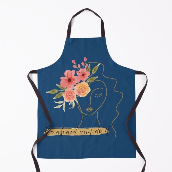 Item preview, Be Afraid and Do It Anyway - Floral Line Art Woman: designed and sold by SeJaa.