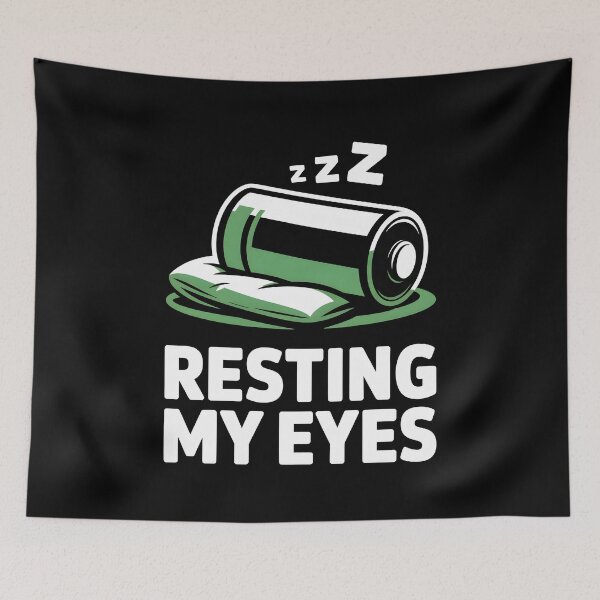 Item preview, Resting My Eyes Sleepy Battery Nap designed and sold by MooonTees.
