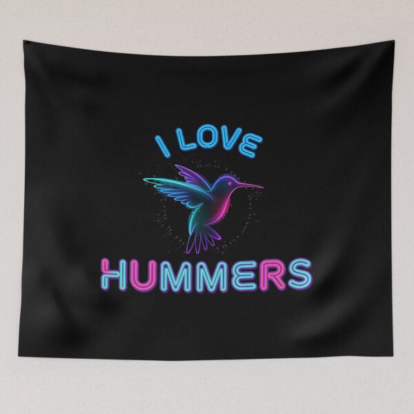 Item preview, I Love Hummers Funny Bird Lover Featuring a Beautiful Hummingbird designed and sold by Redgiant87x.
