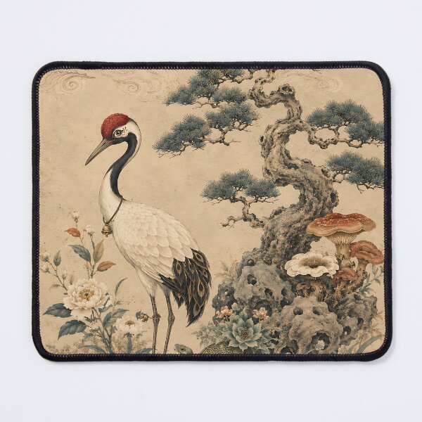 Item preview, Crane, Pine & Turtle Sipjangsaeng | Korean Minhwa Wall Art designed and sold by K-Tradition.