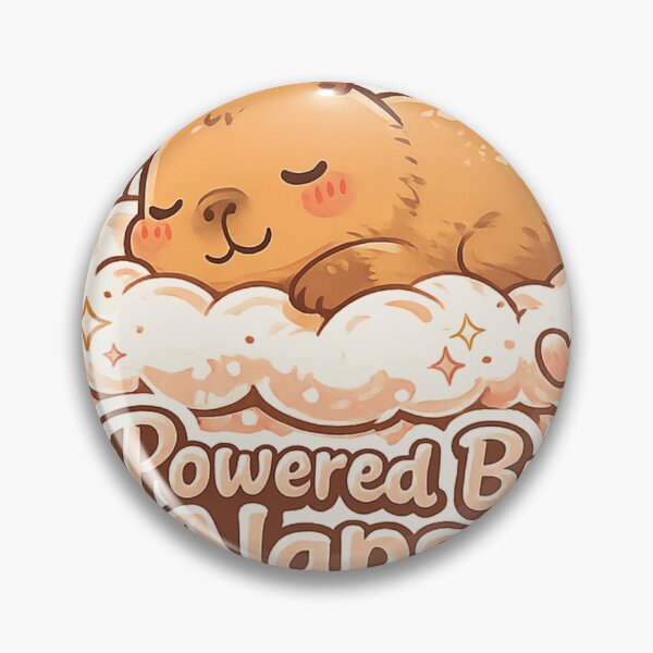 Item preview, Powered By Naps Cute Sleeping Capybara Sticker designed and sold by DealHunterx.