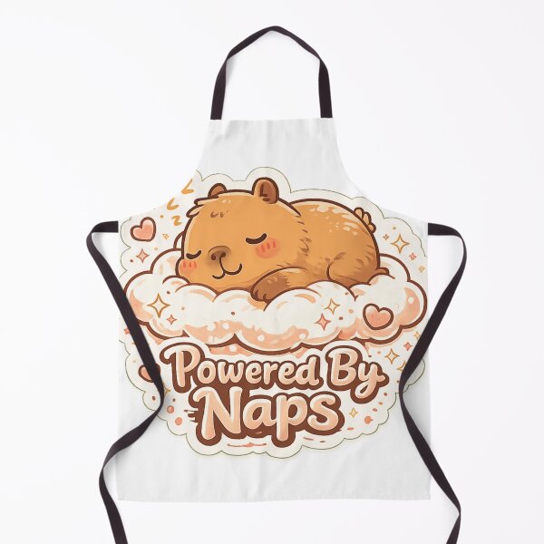 Item preview, Powered By Naps Cute Sleeping Capybara Sticker designed and sold by DealHunterx.