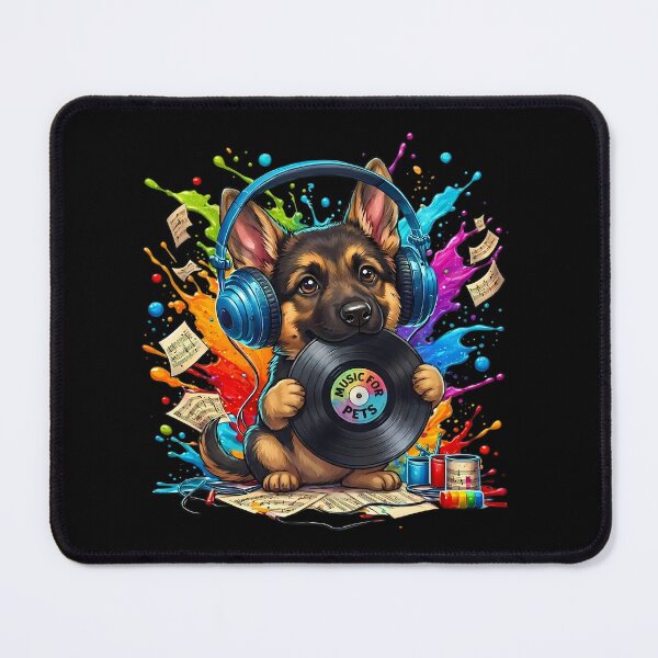 Item preview, German Shepherd Puppy DJ - National Dog Day designed and sold by Art-Arcade6.