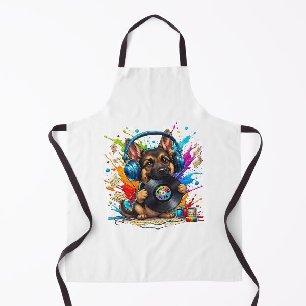 Item preview, German Shepherd Puppy DJ - National Dog Day designed and sold by Art-Arcade6.