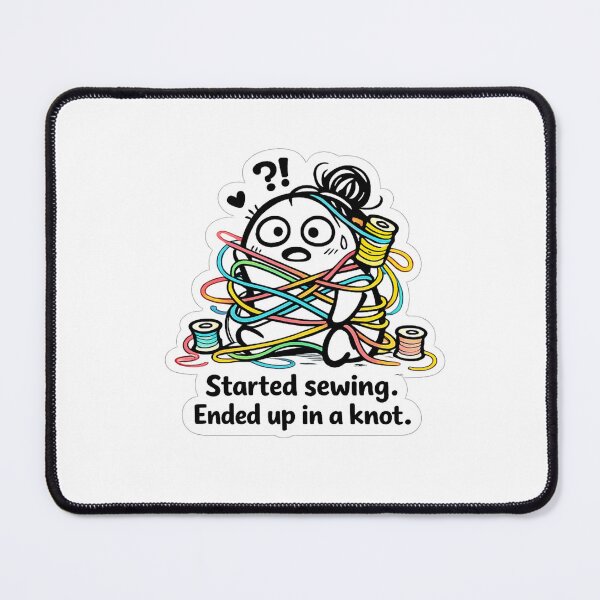 Item preview, Thread Disaster – Funny Sewing Knot Chaos Flork Style Design designed and sold by EverStitchStudio ★★★★★.