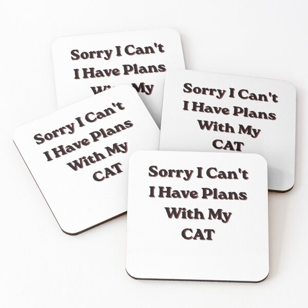 Item preview, Sorry I Cant I Have Plans With My Cat Funny Introvert designed and sold by Wild Horizon Studio.