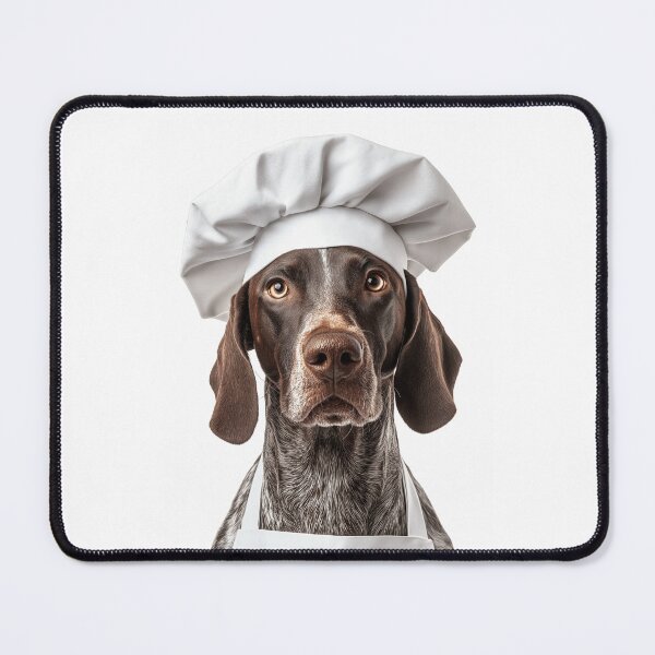 Item preview, Funny German Shorthaired Pointer Dog Chef Realistic Animal Cooking Humor Art designed and sold by LazyOwlStore.