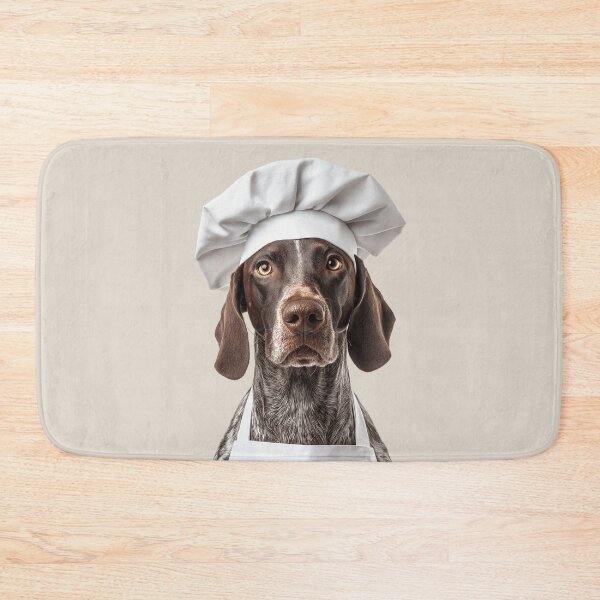 Item preview, Funny German Shorthaired Pointer Dog Chef Realistic Animal Cooking Humor Art designed and sold by LazyOwlStore.