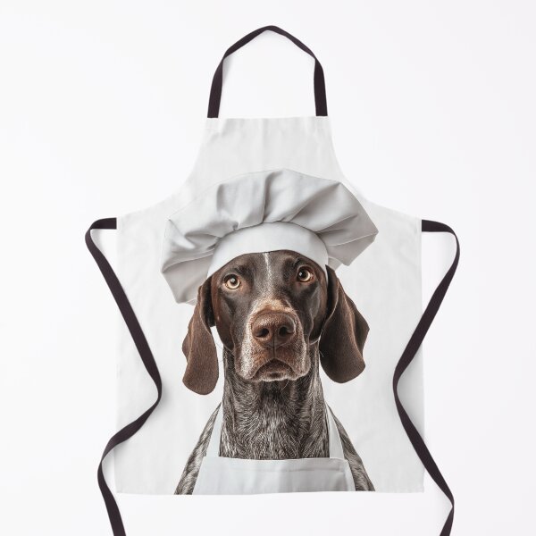Item preview, Funny German Shorthaired Pointer Dog Chef Realistic Animal Cooking Humor Art designed and sold by LazyOwlStore.