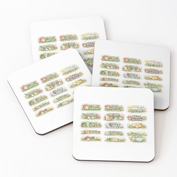 Item preview, Cute Nature Aesthetic Quote Sticker Sheet designed and sold by kumuda19.