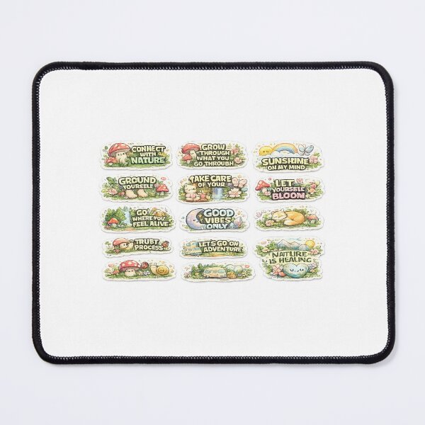 Item preview, Cute Nature Aesthetic Quote Sticker Sheet designed and sold by kumuda19.