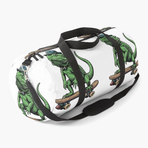Item preview, Cool Bearded Dragon Skateboarder in Fedora designed and sold by Amir Faysal.