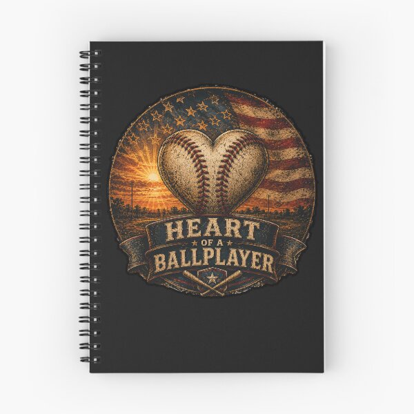 Item preview, Heart of a Ballplayer – Patriotic Baseball Heart Art designed and sold by RajkaLunari.
