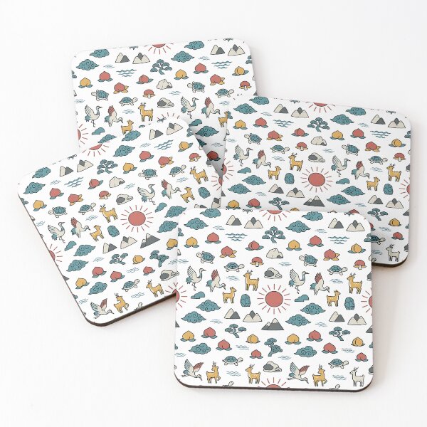 Item preview, Happy Sun Seamless Pattern | Korean Minhwa Design designed and sold by K-Tradition.