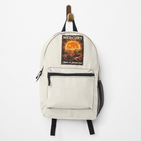 Item preview, Visit Mercury Retro NASA Travel Poster Sunward Edge designed and sold by RetroRewind Studio.