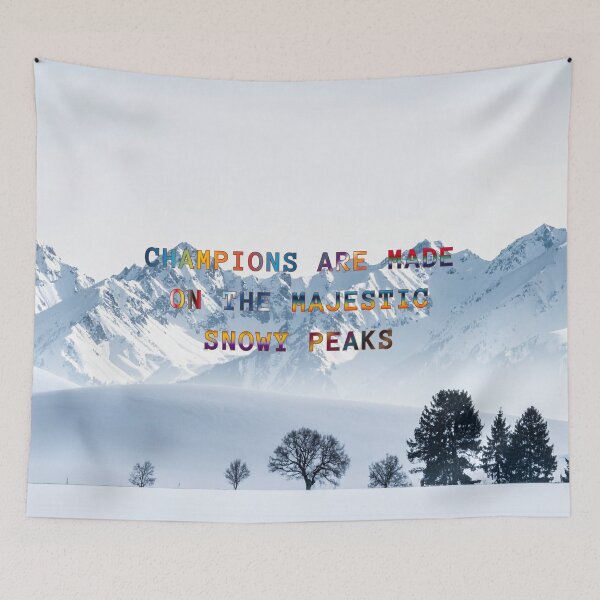 Item preview, Champions are Made on the Majestic Snowy Peaks #5 designed and sold by Holy JM Designs.