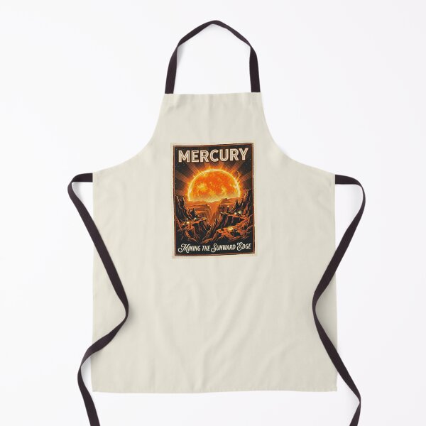 Item preview, Visit Mercury Retro NASA Travel Poster Sunward Edge designed and sold by RetroRewind Studio.