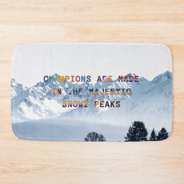 Item preview, Champions are Made on the Majestic Snowy Peaks #5 designed and sold by Holy JM Designs.