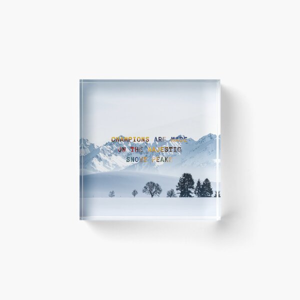 Item preview, Champions are Made on the Majestic Snowy Peaks #6 designed and sold by Holy JM Designs.