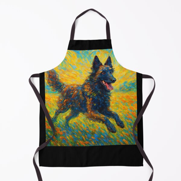 Item preview, Vibrant Running Dog Impressionist Art - Van Gogh Style designed and sold by Wild Hare.