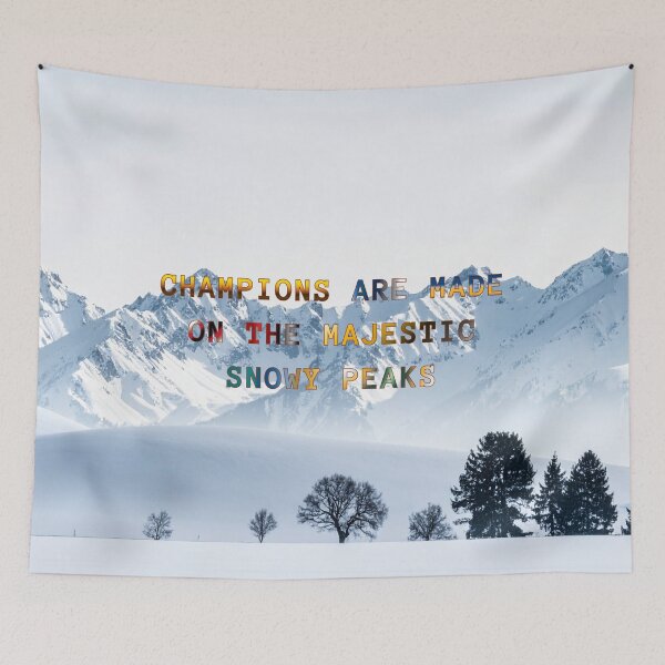 Item preview, Champions are Made on the Majestic Snowy Peaks #6 designed and sold by Holy JM Designs.