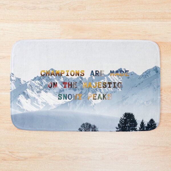 Item preview, Champions are Made on the Majestic Snowy Peaks #6 designed and sold by Holy JM Designs.