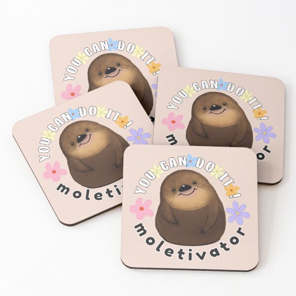 Item preview, You Can Do It Moletivator Funny Mole Pun designed and sold by glowvim.