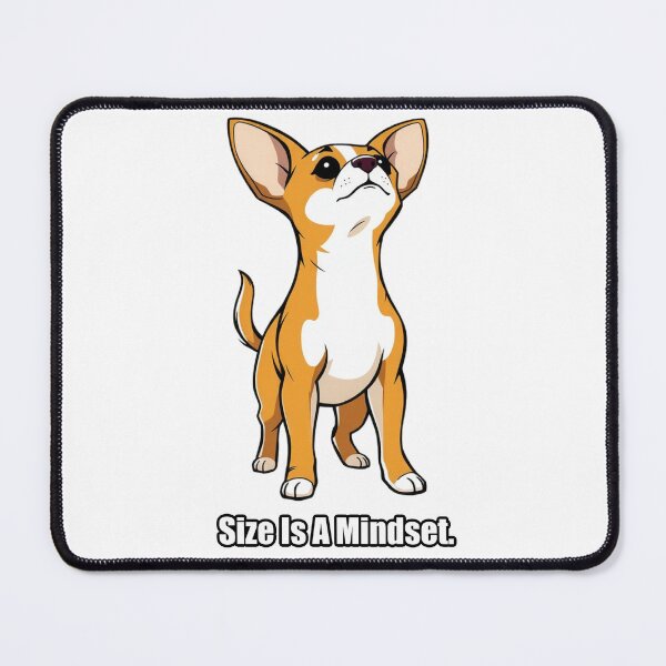 Item preview, Chihuahua Sticker - Size Is A Mindset - Funny Chihuahua Owner Gift designed and sold by pawdrops.
