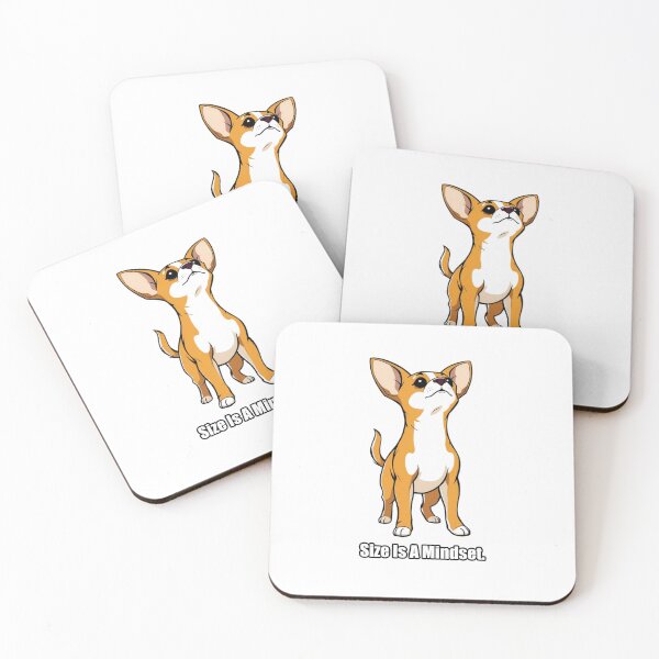 Item preview, Chihuahua Sticker - Size Is A Mindset - Funny Chihuahua Owner Gift designed and sold by pawdrops.