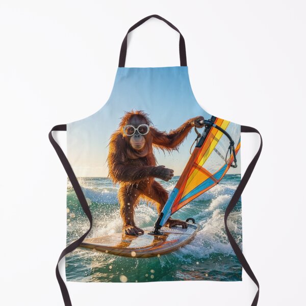 Item preview, Windsurfin' Orangutan designed and sold by Tridentulus.