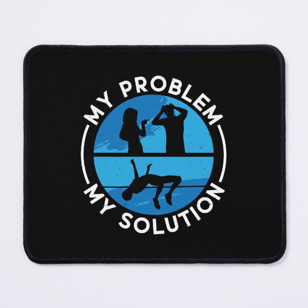 Item preview, High Jumper My Problem My Solution Pictogram Dad designed and sold by tshirtconcepts.