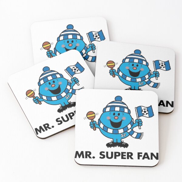 Item preview, Mr. Super Fan Character Fifa World Cup Football Soccer Character Blue Comic Book Cartoon designed and sold by SamiraArts.