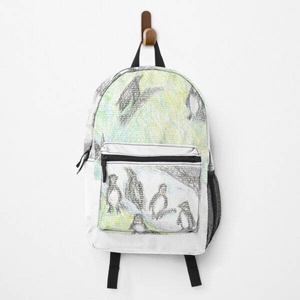 Item preview, Cute Penguin Colony -  Colored Pencil Illustration designed and sold by jimmytedesky.