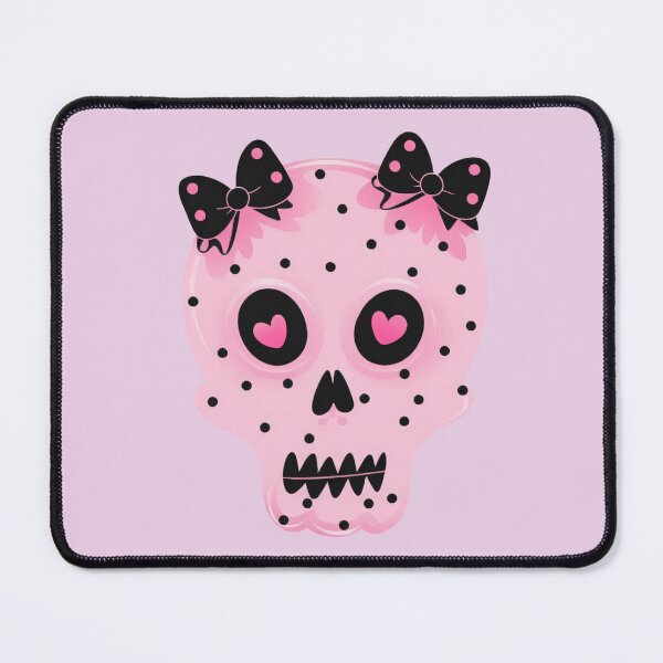 Item preview, Cute Pink Skull - Pastel Goth Kawaii designed and sold by Kaurisdigital.