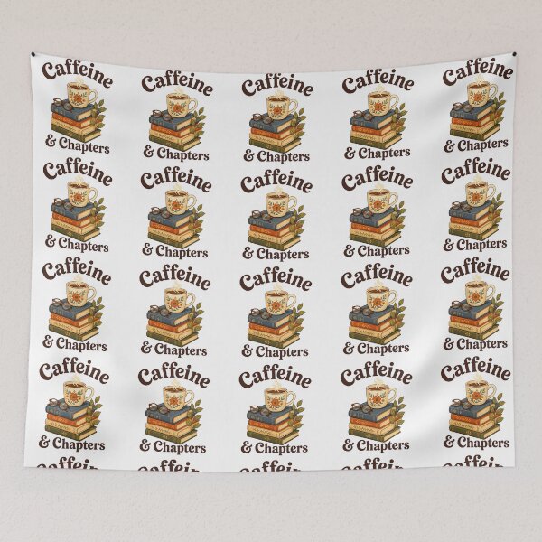Item preview, Caffeine And Chapters Coffee Reader Shirt designed and sold by Passionread.