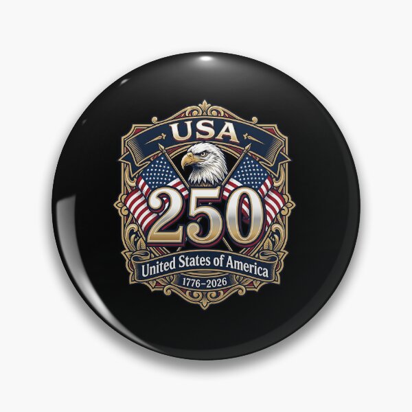 Item preview, USA 250th Anniversary Eagle Patriotic Emblem designed and sold by timizar.