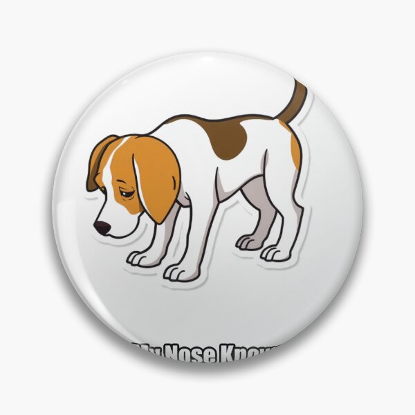 Item preview, Beagle Sticker - My Nose Knows - Funny Beagle Owner Gift designed and sold by pawdrops.