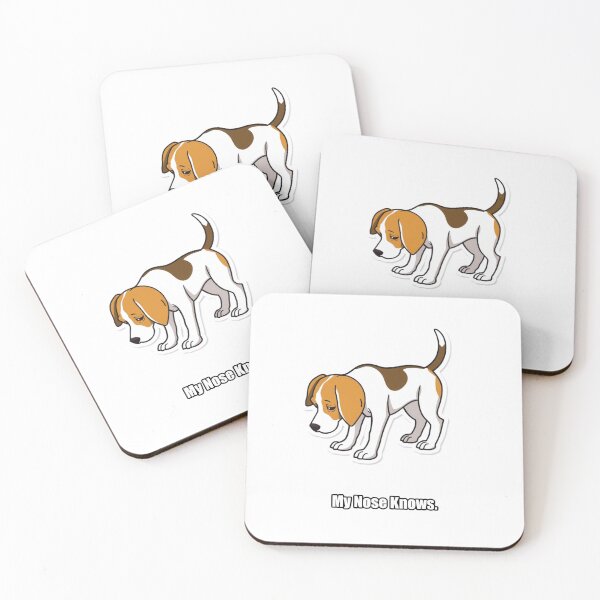 Item preview, Beagle Sticker - My Nose Knows - Funny Beagle Owner Gift designed and sold by pawdrops.