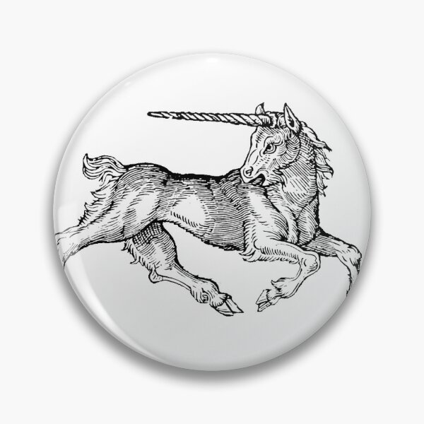 Item preview, Medieval Unicorn - 16th Century Woodcut Fine Art designed and sold by Mustang Mercantile.