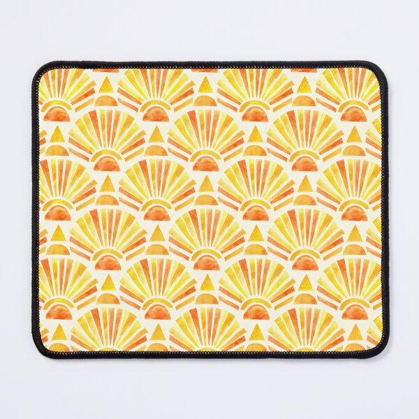 Item preview, Watercolor Sunrise Seamless Pattern | Boho Sun Rays Geometric Background designed and sold by GraceInNatureCo.