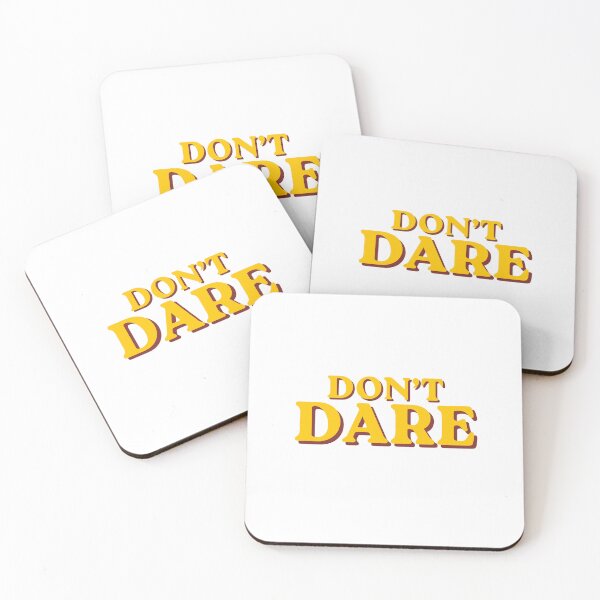 Item preview, Don't Dare Retro Quote Artwork designed and sold by FlowerBanks.