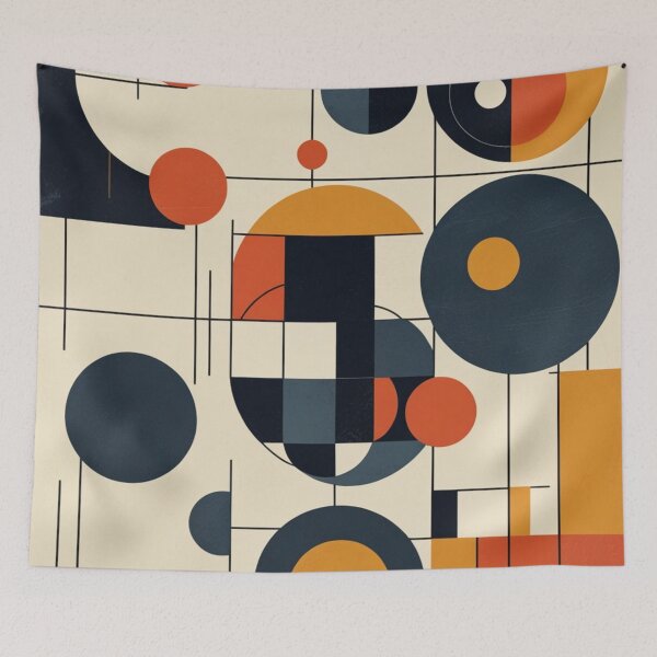 Item preview, Abstract Geometric Modernist Gallery Style Art designed and sold by EnmarcArt.