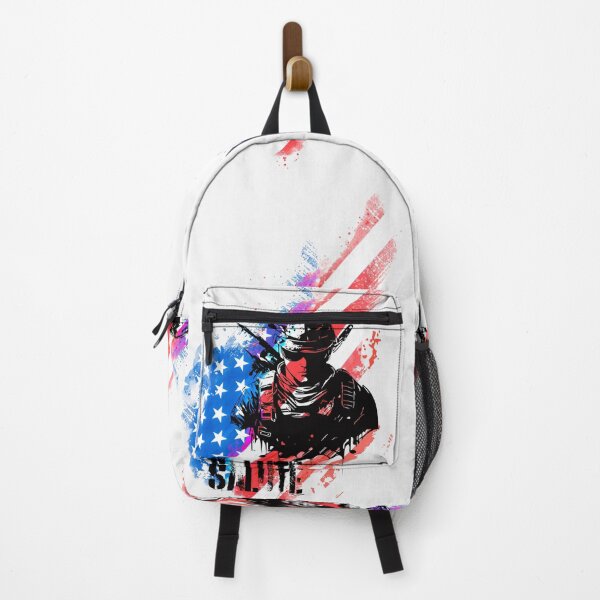 Item preview, Salute: Soldier Silhouette with Distressed US Flag designed and sold by AXENT Designs.