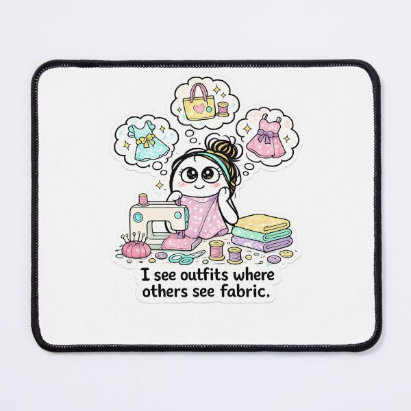 Item preview, Fabric Vision – Seamstress Imagination Flork Style Sewing Design designed and sold by EverStitchStudio ★★★★★.