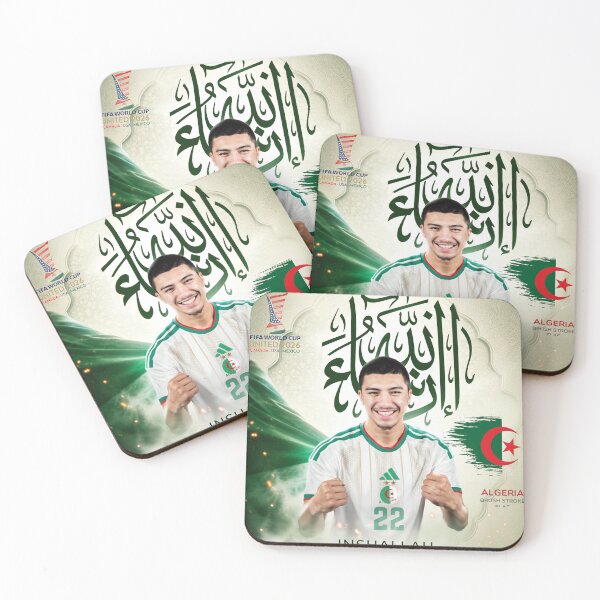 Item preview, Algeria World Cup 2026 Dream – Inshallah Football Fan Design designed and sold by NorthernDk_art .