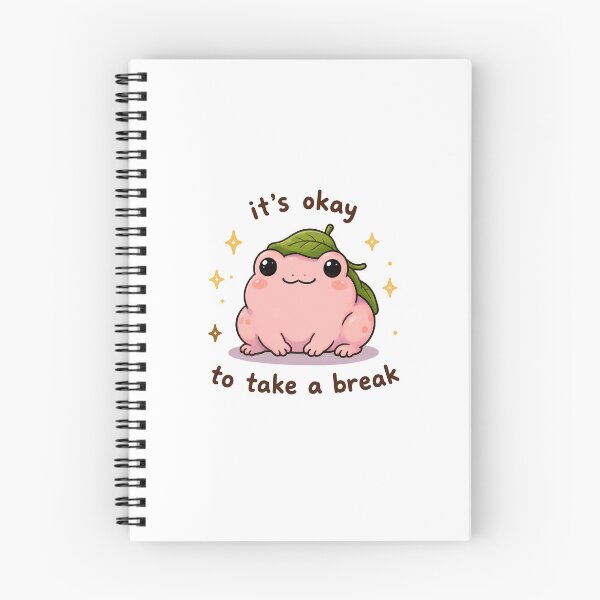 Item preview, It's Okay to Take a Break - Cute Kawaii Frog Sticker designed and sold by PopStickerLab22.