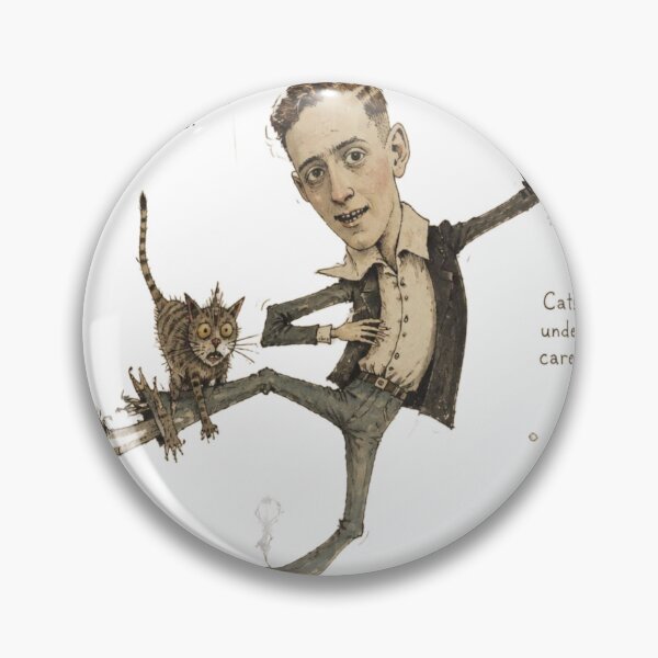 Item preview, A charature drawing of a man with animals. designed and sold by alexgeiart.