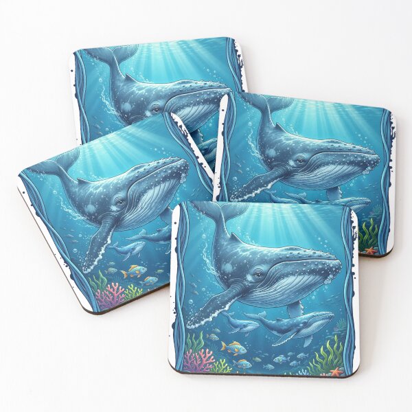 Item preview, Blue Whale in Ocean designed and sold by UdertakerSHOP.