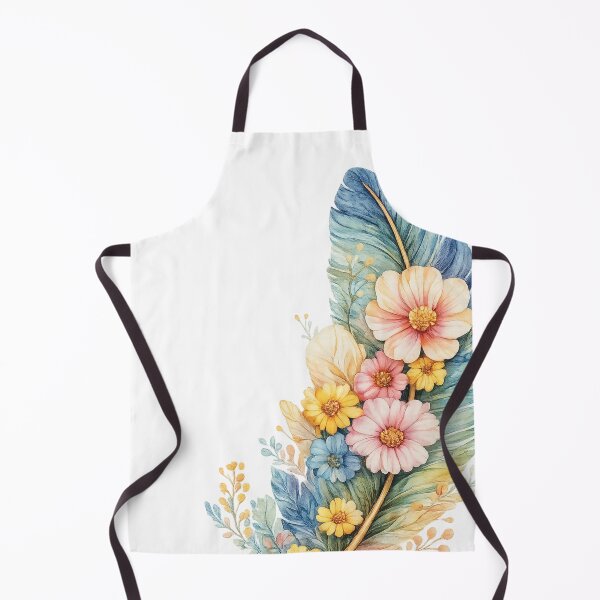 Item preview, Pastel Feather Floral Watercolor designed and sold by myJPEG.